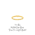 Beaded Ring ~ 18k Gold-Plated Copper Bead Ring ~ Deep South Originals