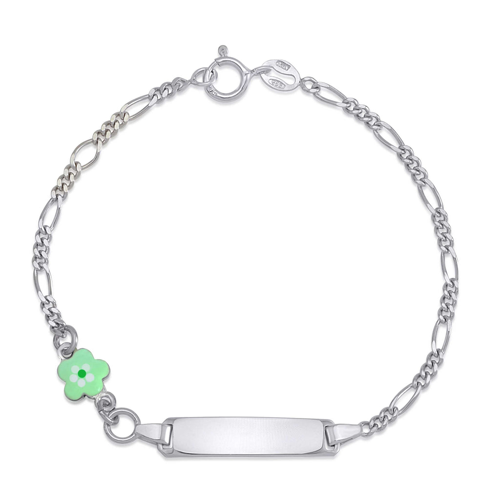 UNICORNJ Sterling Silver 925 Childrens Bracelet with Enamel Charm Italy