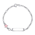 UNICORNJ Sterling Silver 925 Childrens Bracelet with Enamel Charm Italy