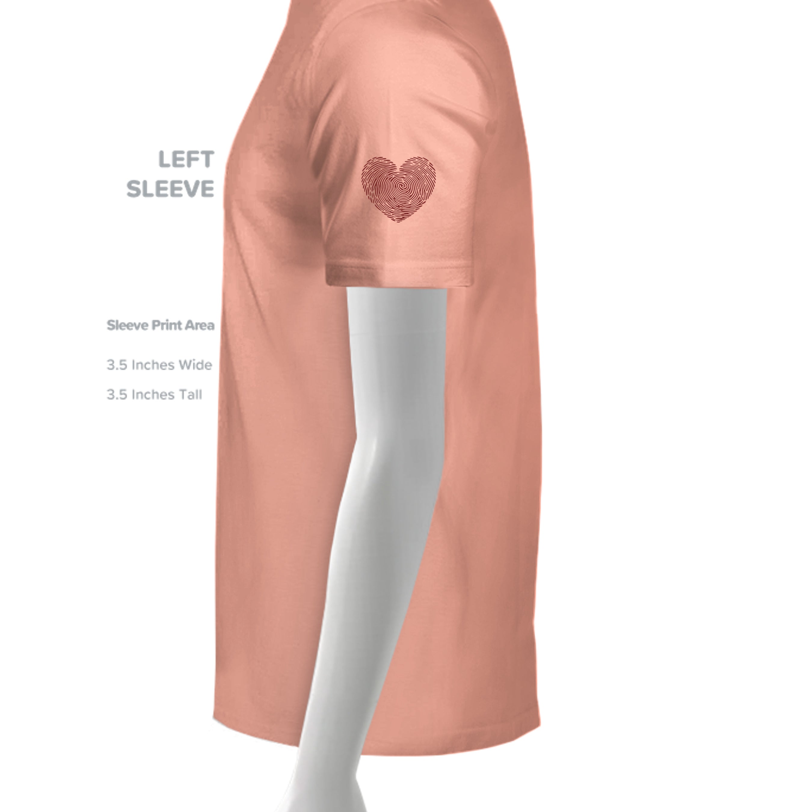 Heathered Dusty Peach - DM1350L - SLEEVE_LEFT